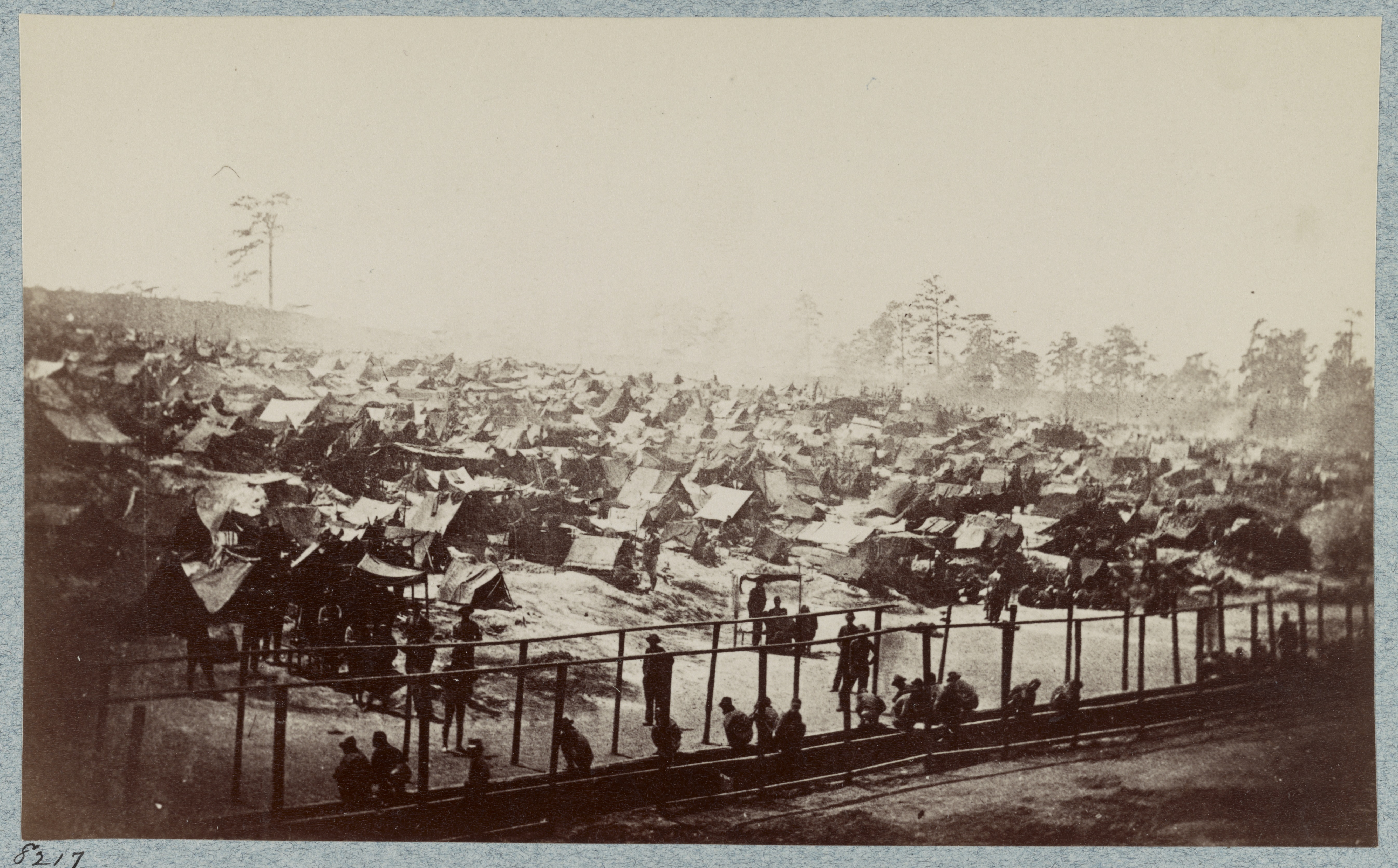 When Andrew J. Riddle photographed the prison in 1864, more than 33,000 prisoners were held on 26 acres. Library of Congress 